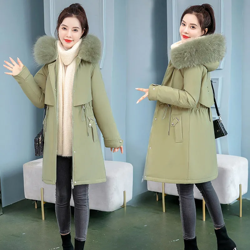 Stylish and Easy-to-Clean Solid Parka for Women