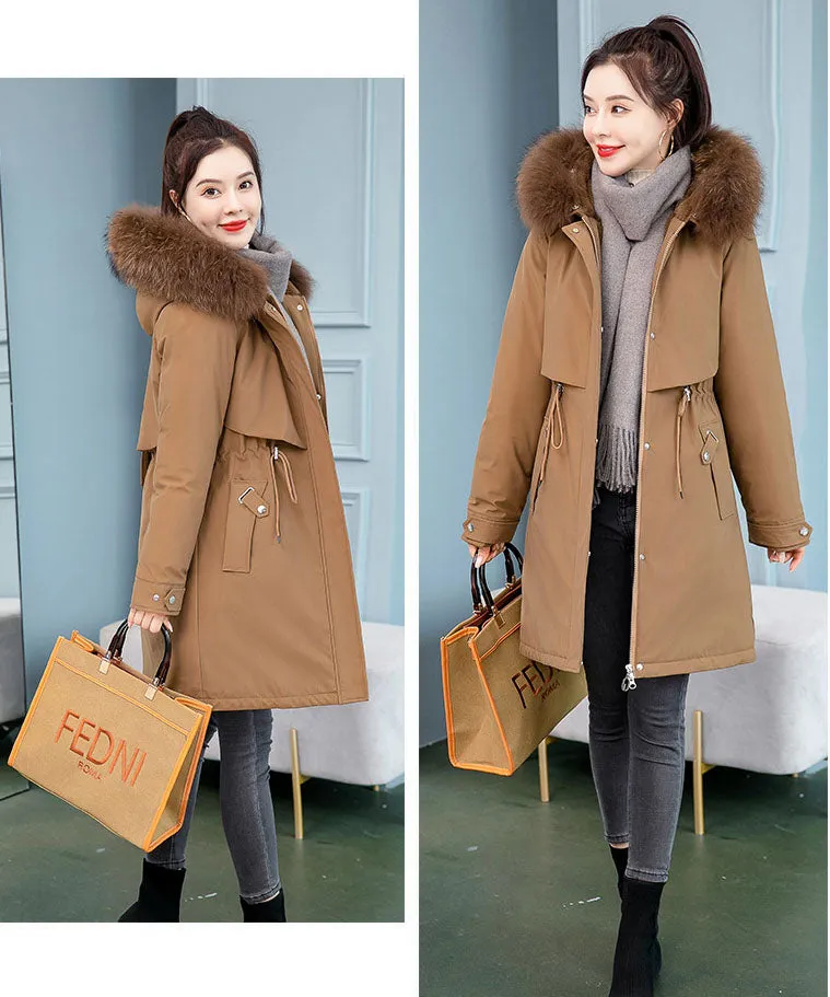 Stylish and Easy-to-Clean Solid Parka for Women