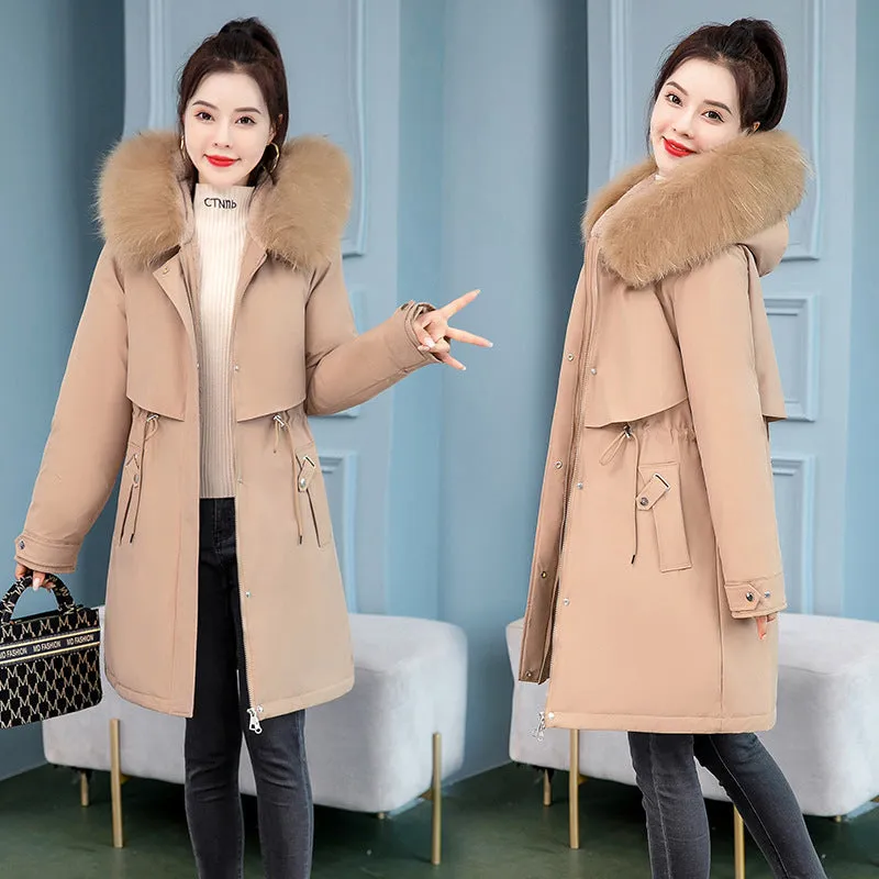 Stylish and Easy-to-Clean Solid Parka for Women