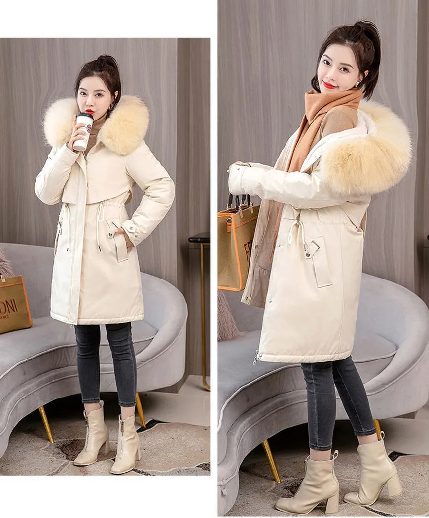 Stylish and Easy-to-Clean Solid Parka for Women