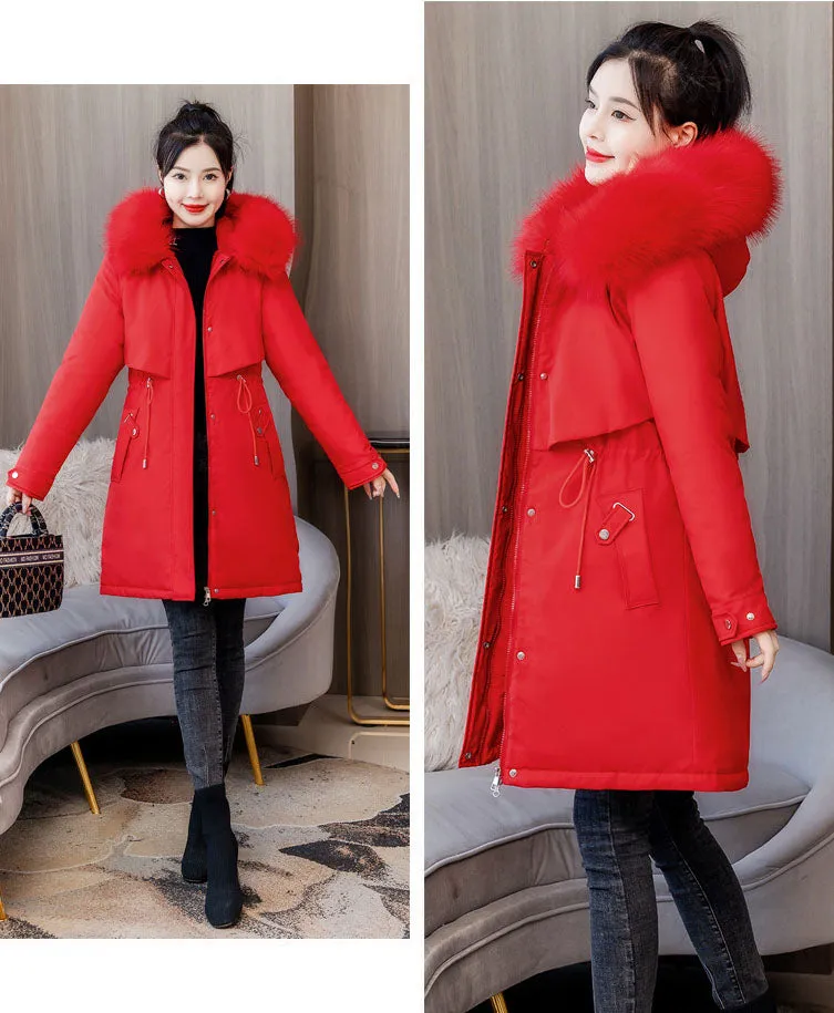 Stylish and Easy-to-Clean Solid Parka for Women