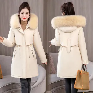 Stylish and Easy-to-Clean Solid Parka for Women