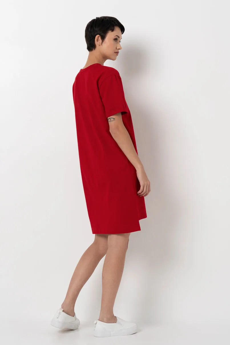 T-Shirt Dress _ 156729 _ Red
