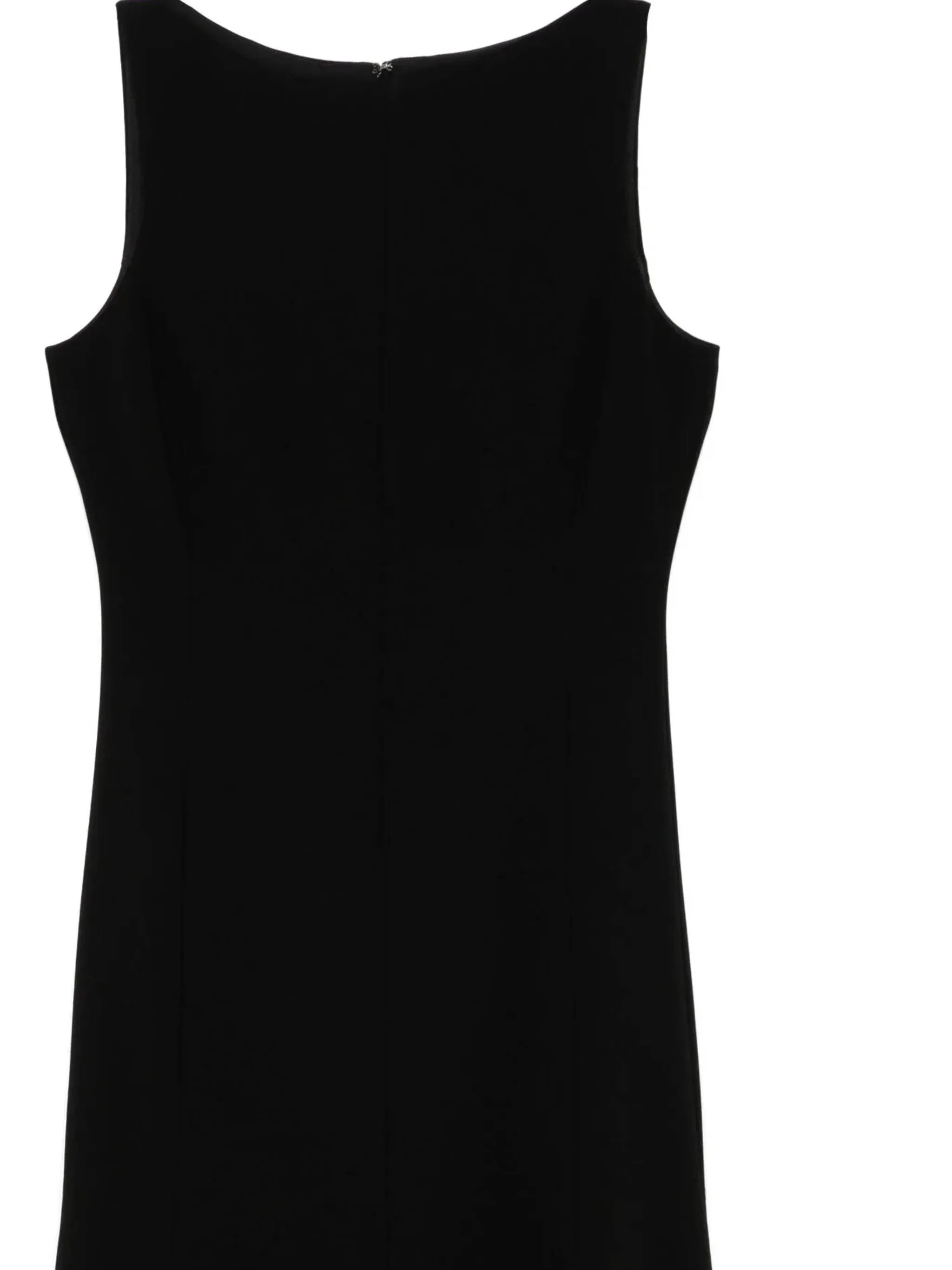 Teori svart ärmlös peplum klänning