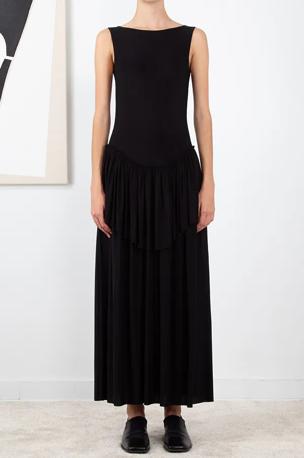 Teriot Jersey Dress in Black