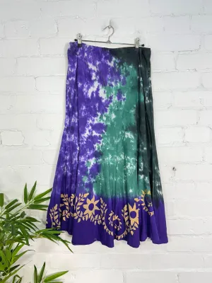Tie Dye Long Skirt