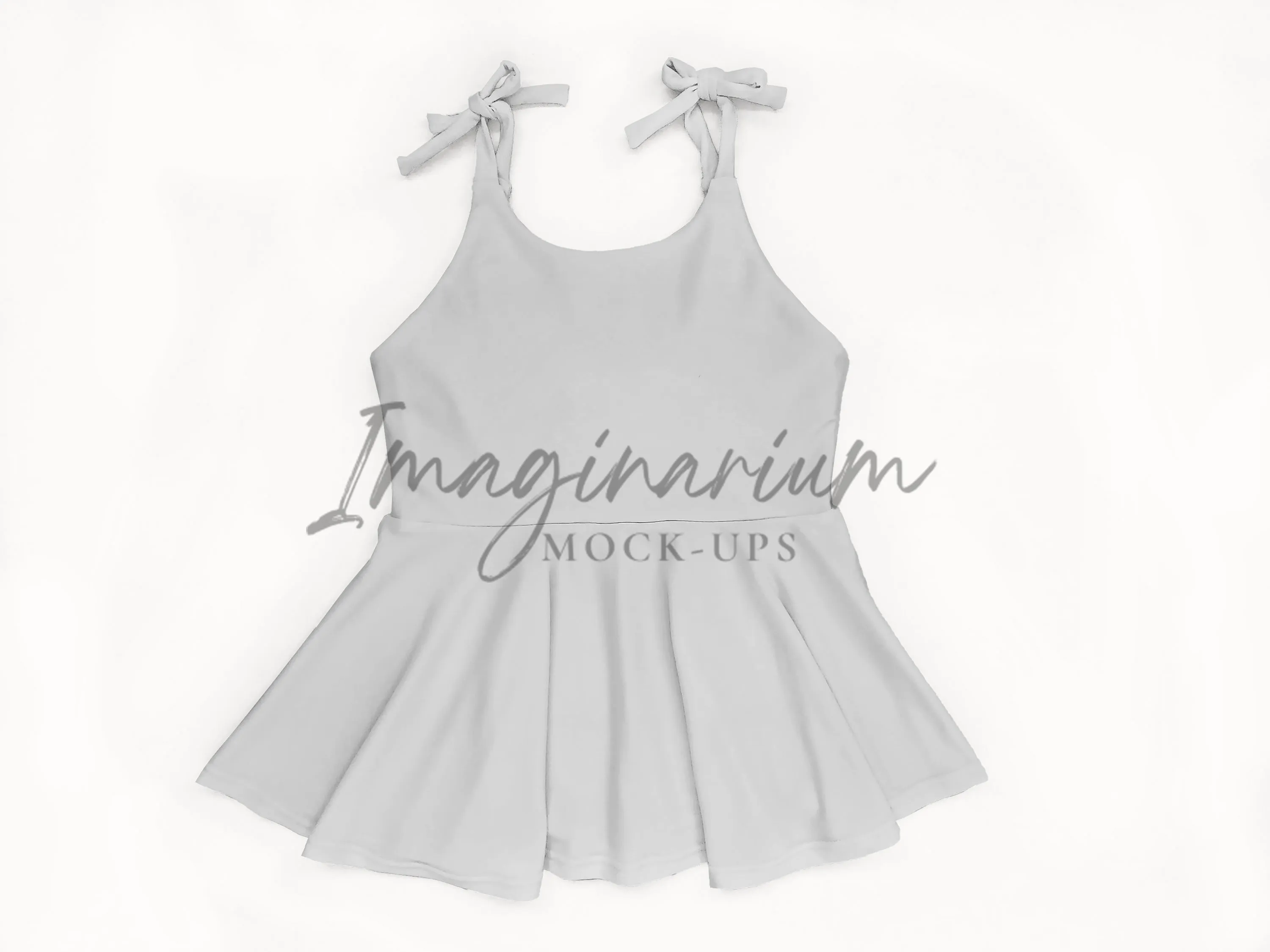Tie Strap Brielle Peplum Mock Up, Realistic Clothing Mockup for Photoshop and Procreate