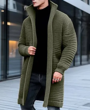 Trevor | long knit cardigan for men