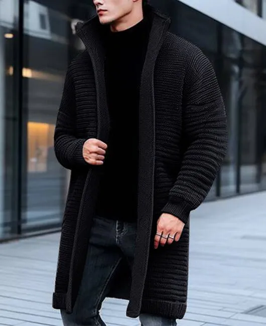 Trevor | long knit cardigan for men