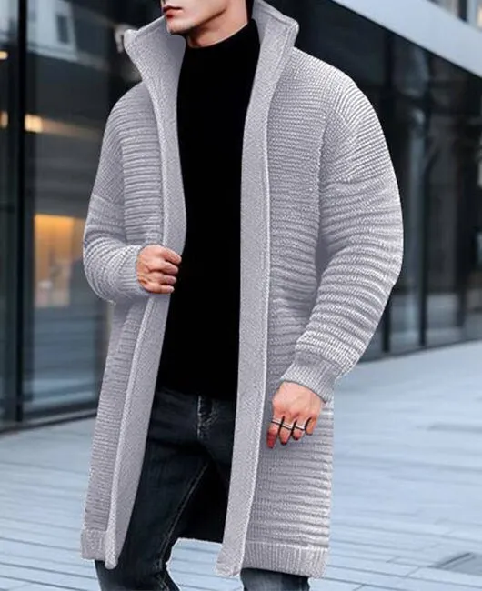 Trevor | long knit cardigan for men