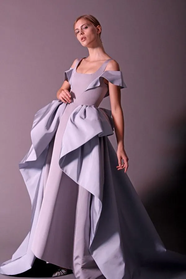 Two Toned Overlay Gown