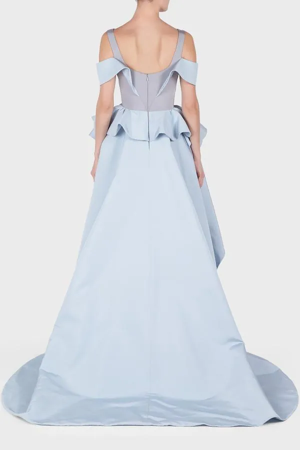 Two Toned Overlay Gown