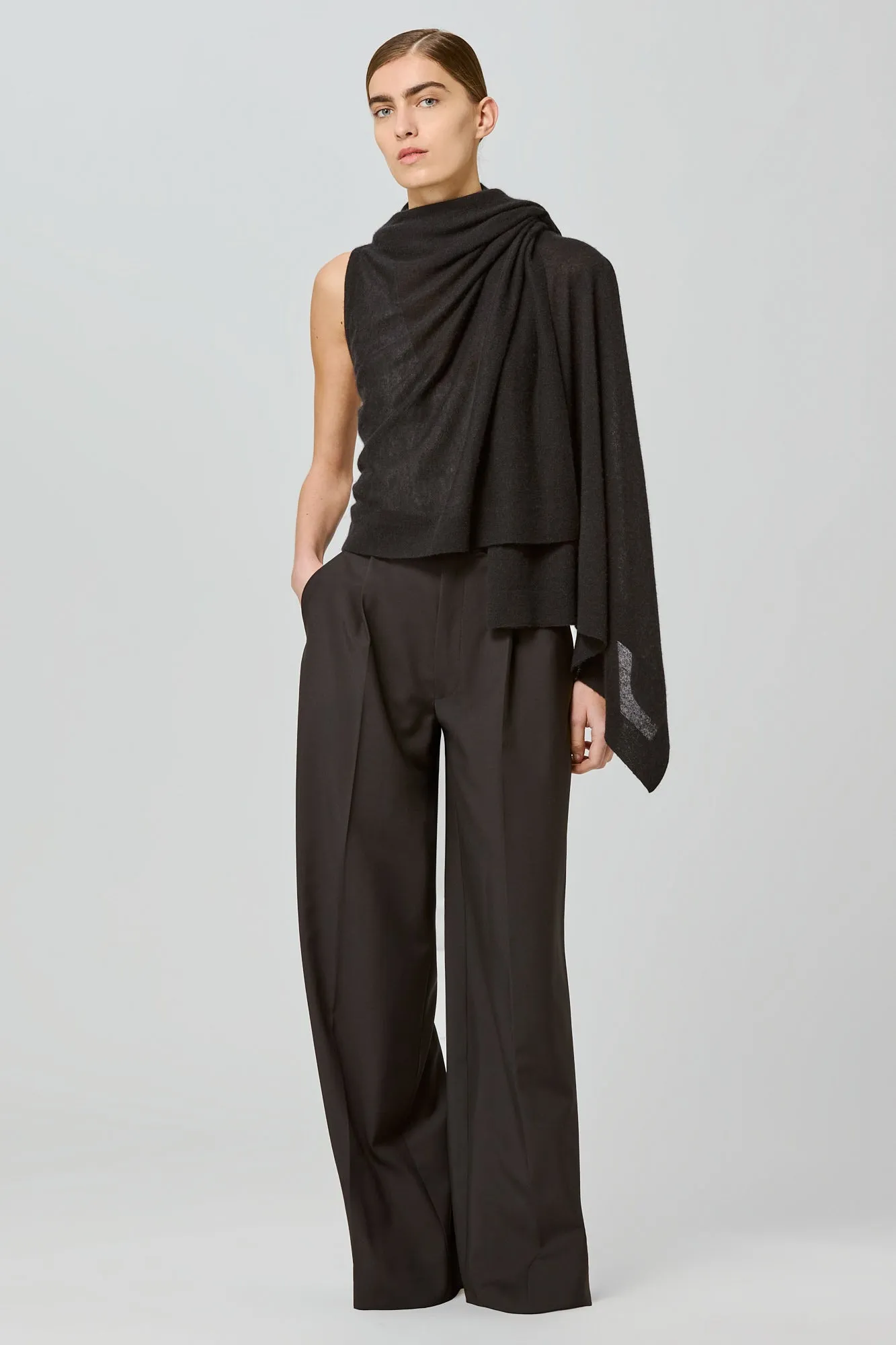 Two Ways Poncho Cardi Black