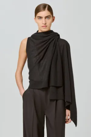 Two Ways Poncho Cardi Black