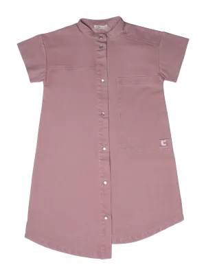 Utility pink shirt dress by Crew Kids