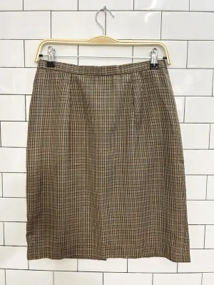 vintage 00s villa mode plaid mini skirt