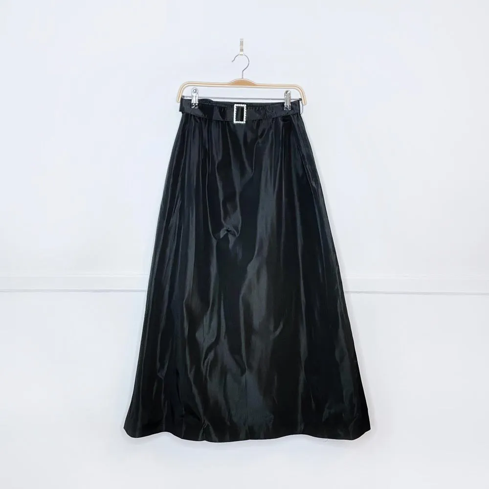 vintage nygard belted taffeta full skirt