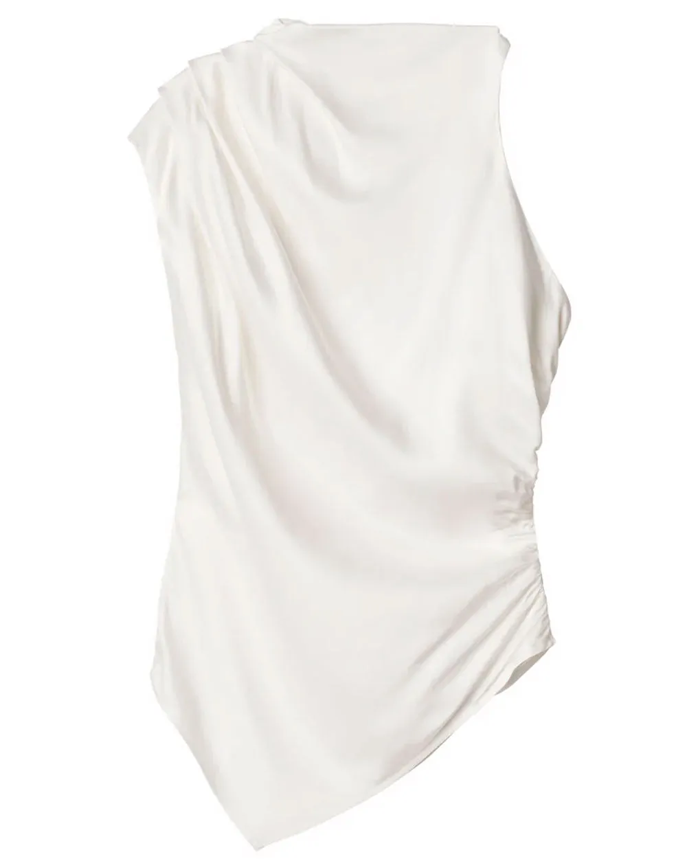 Whisper White Jones Asymmetrical Top