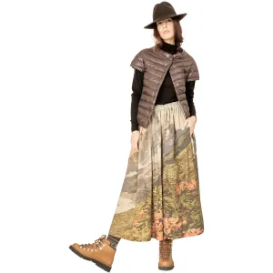 Wide Skirt, Landscape Print