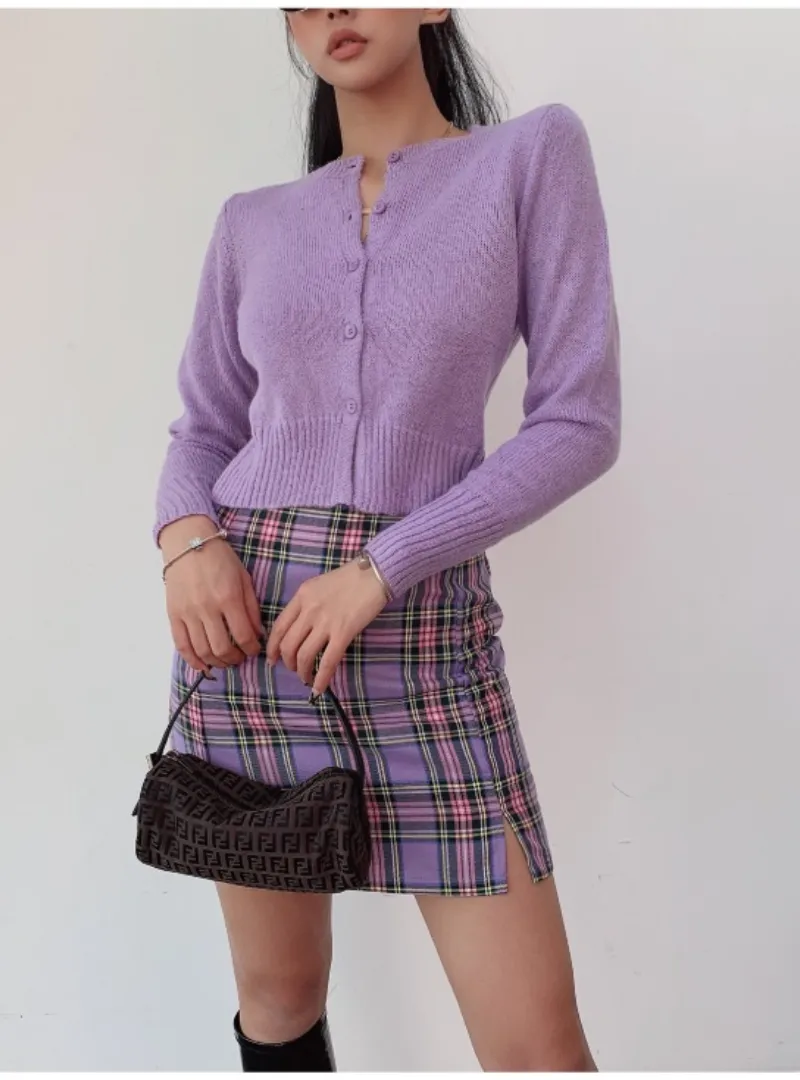 Wolfie Plaid Mini Skirt