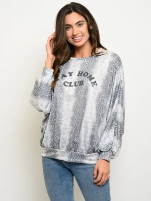 WOMEN'S LONG SLEEVE GRAPHIC TOP