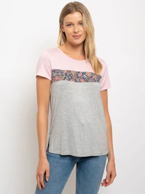 WOMEN'S MULTI-COLOR SHORT SLEEVE TOP