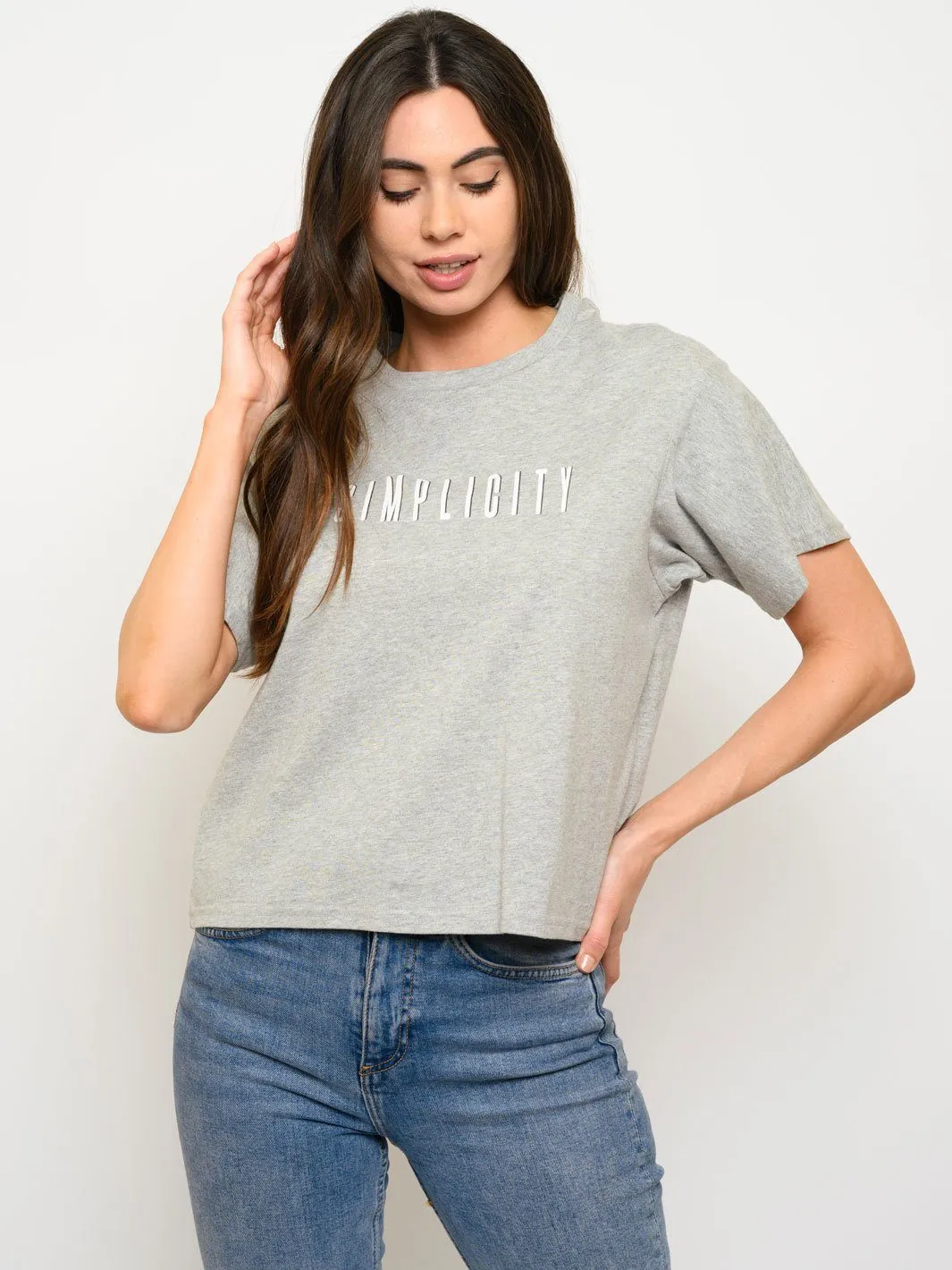 WOMEN'S SHORT SLEEVE GRAPHIC TOP