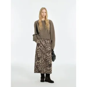 Wool Raglan Loose Knit Sweater