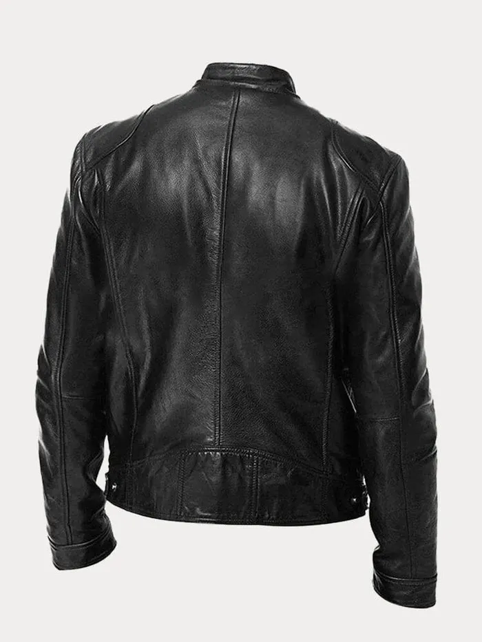 Xyrus | Casual Leather Jacket