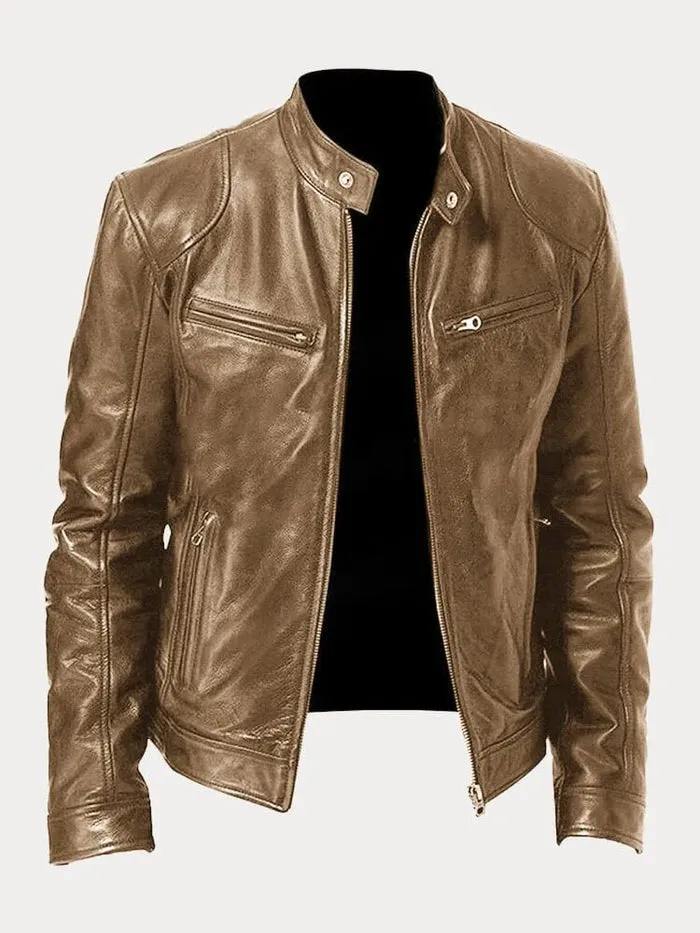Xyrus | Casual Leather Jacket