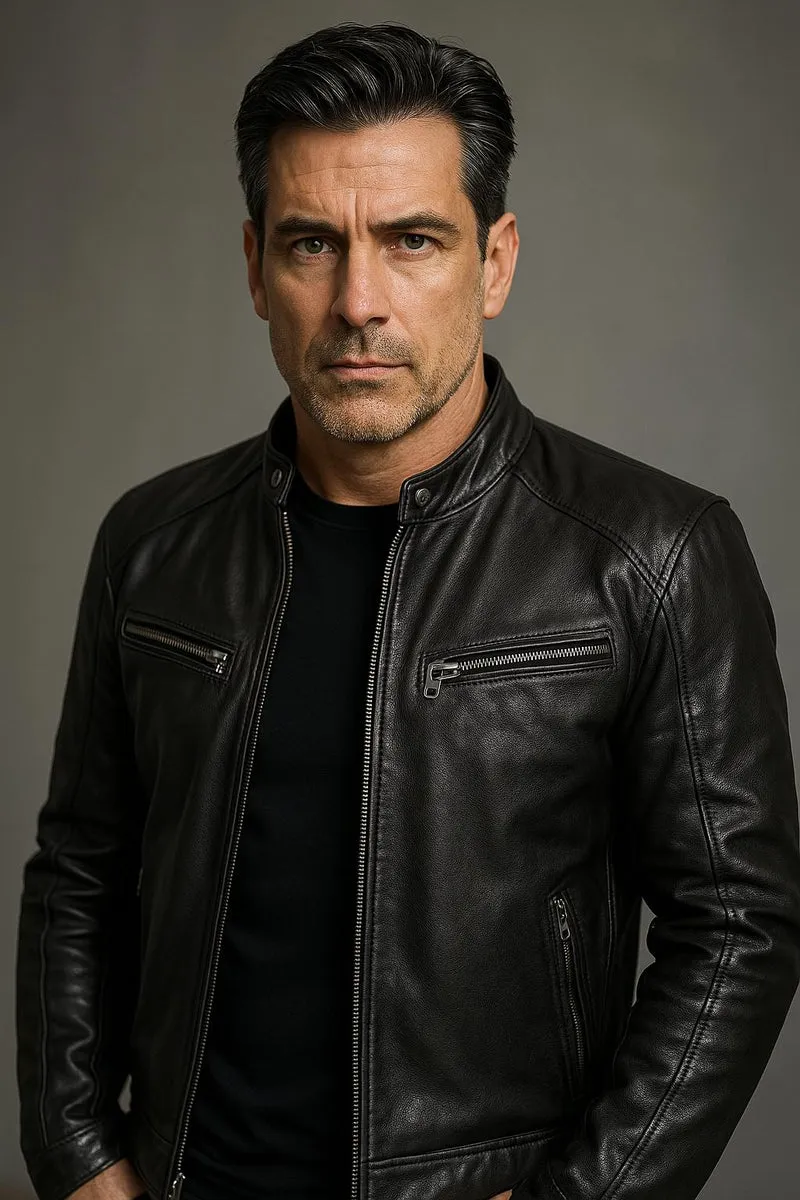Xyrus | Casual Leather Jacket