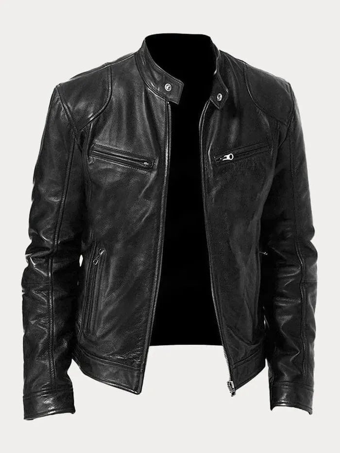 Xyrus | Casual Leather Jacket