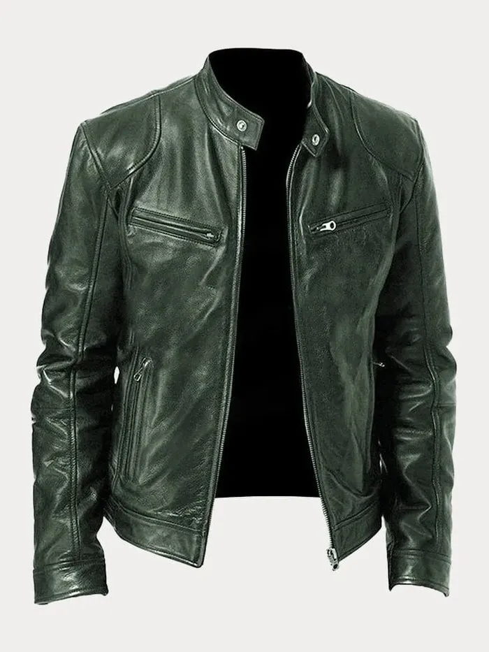 Xyrus | Casual Leather Jacket
