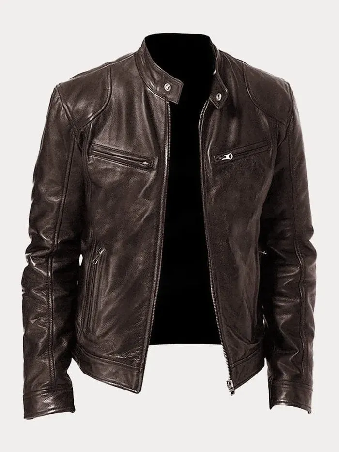 Xyrus | Casual Leather Jacket