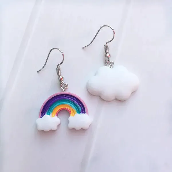 Y2K Cloud Earrings and Trendy Jackets for Stylish Look