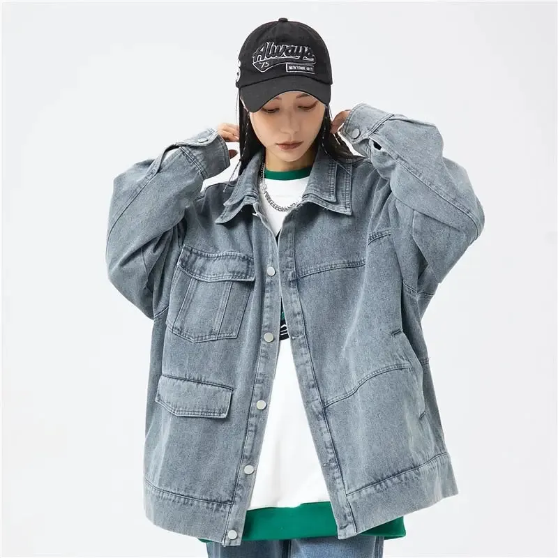 Y2K Vintage Denim Jacket for Trendy Streetwear Styles