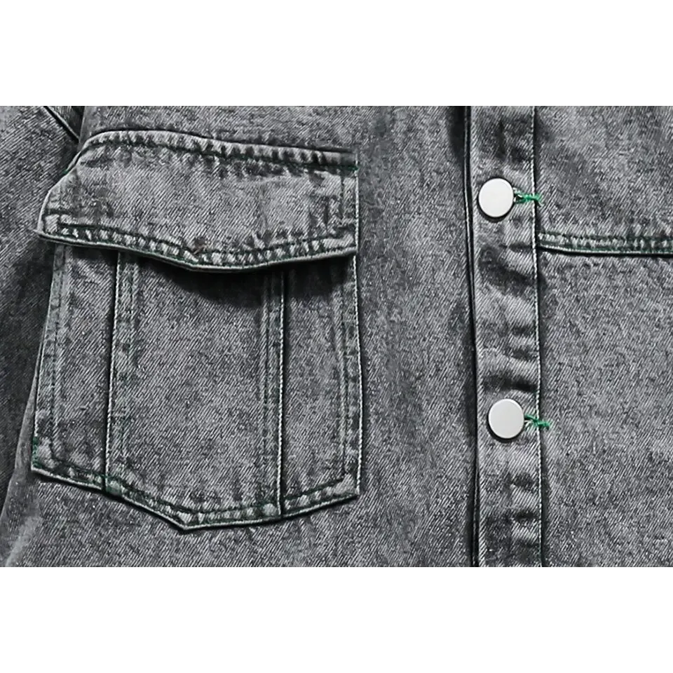 Y2K Vintage Denim Jacket for Trendy Streetwear Styles