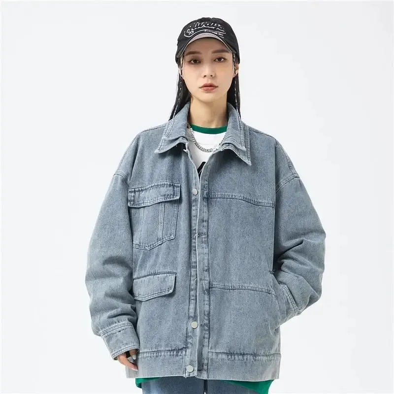Y2K Vintage Denim Jacket for Trendy Streetwear Styles
