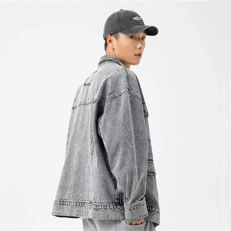 Y2K Vintage Denim Jacket for Trendy Streetwear Styles