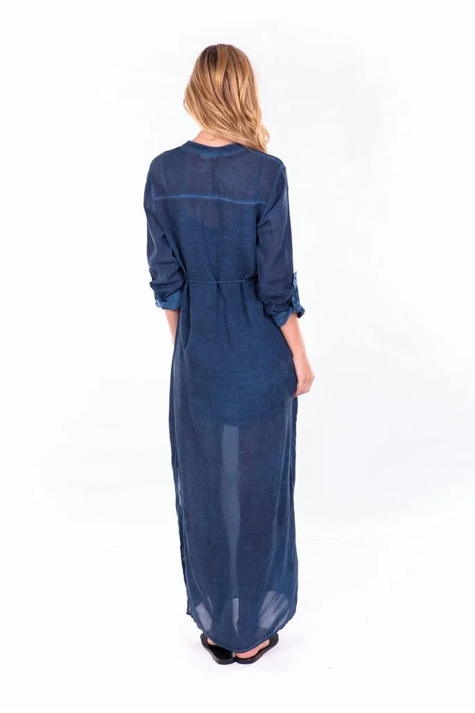 YFB On The Road Marie Maxi Beach Dress | Midnight Blue