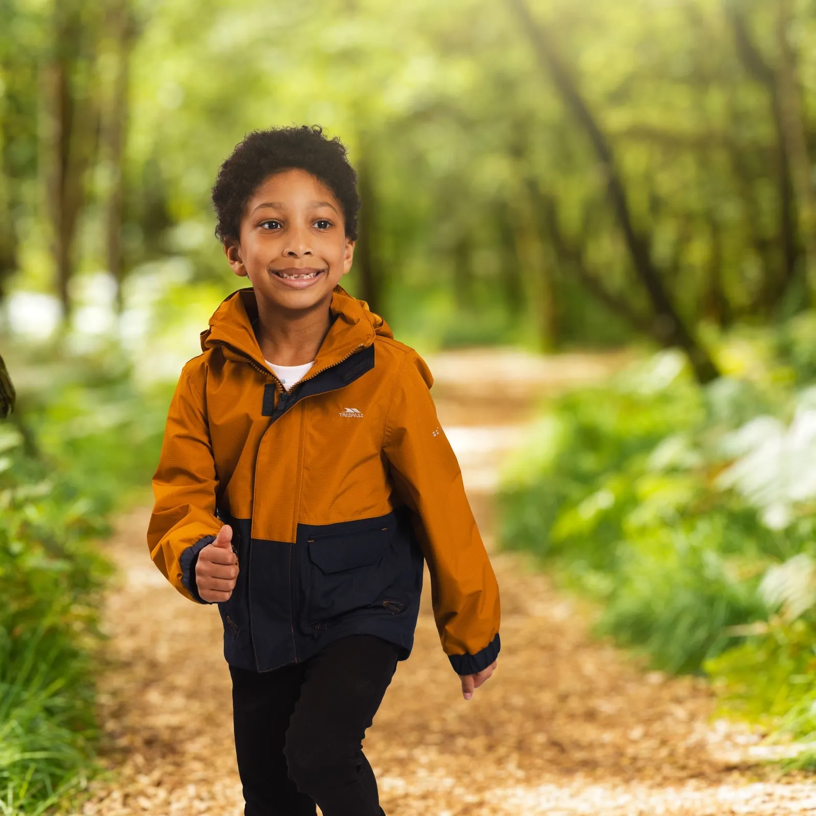 Zeppe Boys Unpadded Rain Jacket in Ginger
