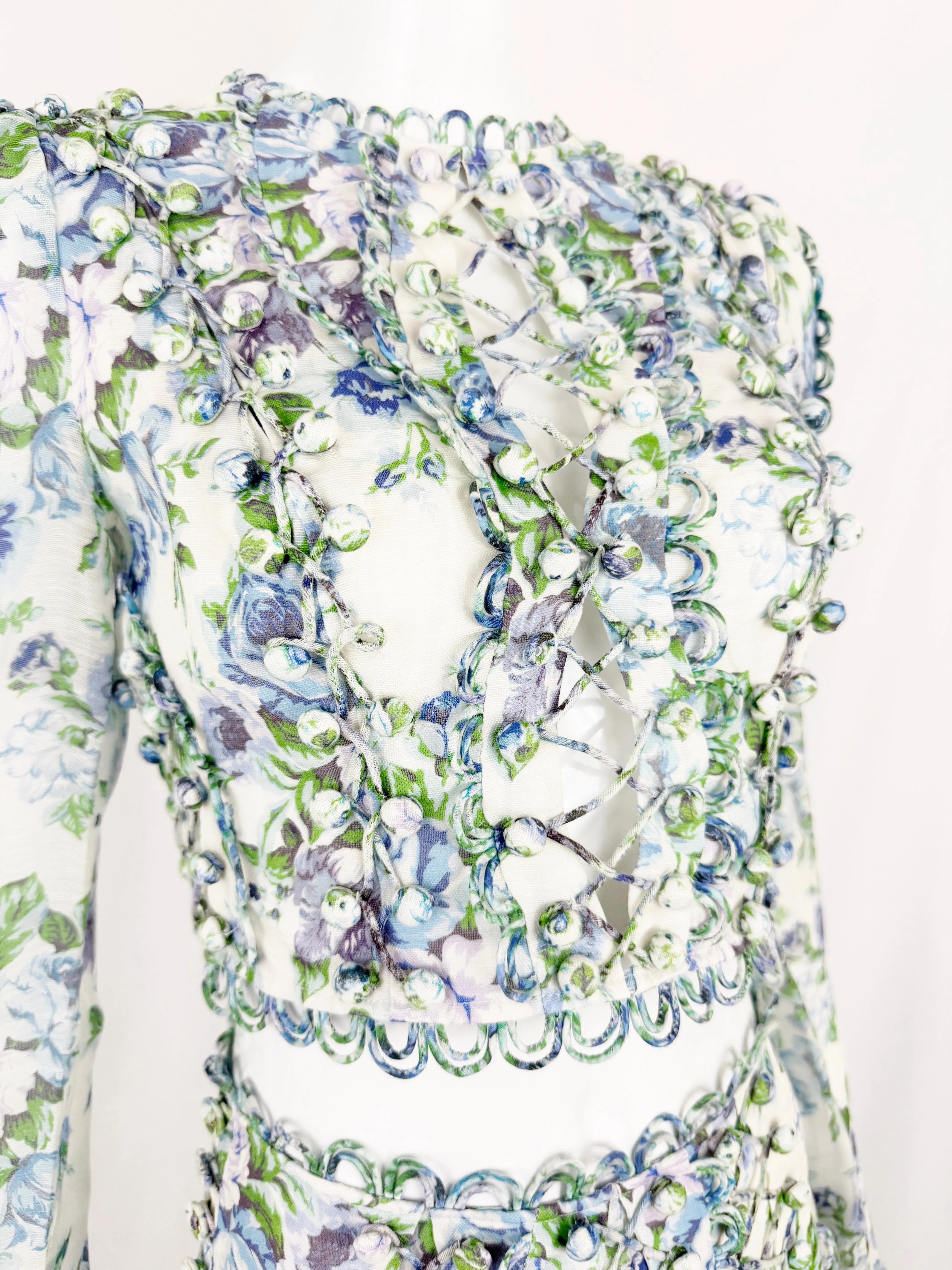 Zimmermann Crop Top and Mini Skirt Set Size S