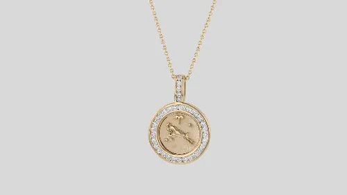 Zodiac Necklaces without the 18K Gold Chain - 18K Gold | VS Clarity