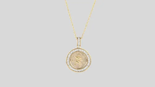 Zodiac Necklaces without the 18K Gold Chain - 18K Gold | VS Clarity
