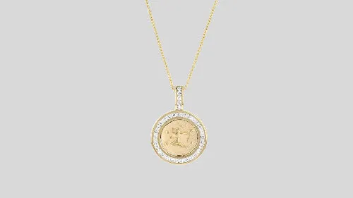 Zodiac Necklaces without the 18K Gold Chain - 18K Gold | VS Clarity