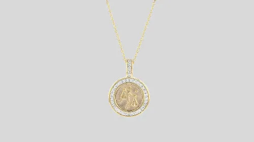 Zodiac Necklaces without the 18K Gold Chain - 18K Gold | VS Clarity