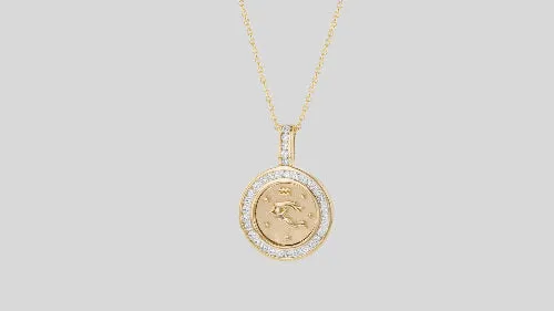 Zodiac Necklaces without the 18K Gold Chain - 18K Gold | VS Clarity